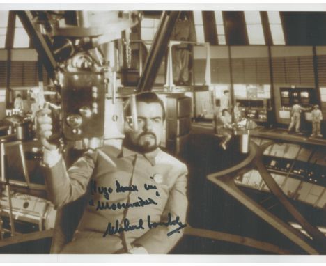 Michael Lonsdale signed 10x8 James Bond Moonraker black and white photo. Michael Edward Lonsdale-Crouch (24 May 1931 - 21 Sep