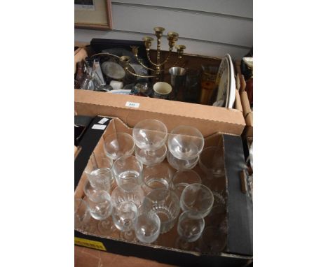 A selection of miscellaneous items in two cartons including Jasperware, dessert spoon set, a Europa travel clock, Royal Worce