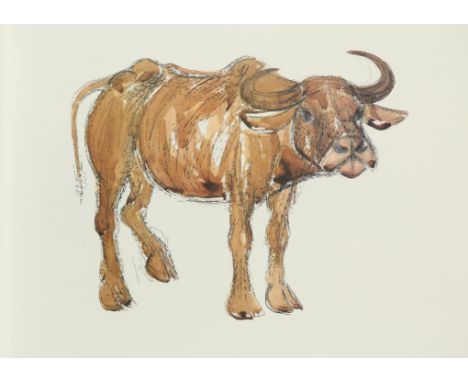‡ Dame Elisabeth Frink CH, DBE, RA (1930-1993) Water Buffalo Lithograph, 1984 42 x 59cm (sheet) Unframed Provenance: The Esta