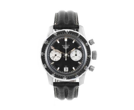 Heuer: A Good Stainless Steel Calendar Chronograph Wristwatch, signed Heuer, model: Autavia "30 Dato", ref: 7863, circa 1968,