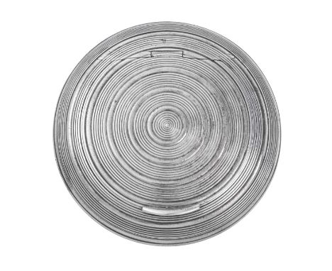 A George III Silver Snuff-Box,  by Matthew Linwood, Birmingham, 1808 circular, incised with concentric lines, the hinged cove