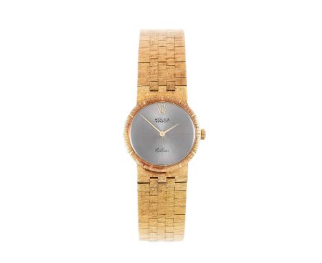 Rolex: An 18 Carat Gold Wristwatch, signed Rolex, Geneve, model: Cellini, ref: 3690, 1970's, (calibre 1600) manual wound leve