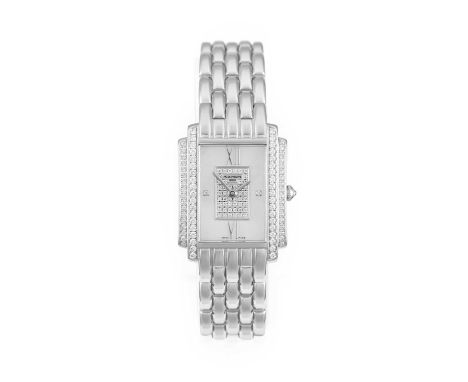 Patek Philippe: A Good Lady's 18 Carat White Gold Diamond Set Wristwatch, signed Patek Philippe, Geneve, model: Gondolo, ref: