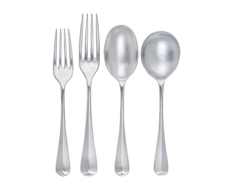 A Elizabeth II Silver Table-Service,  by Carrs, Sheffield, Mostly 1998 Hanoverian pattern, comprising: 4 table-spoons8 table-