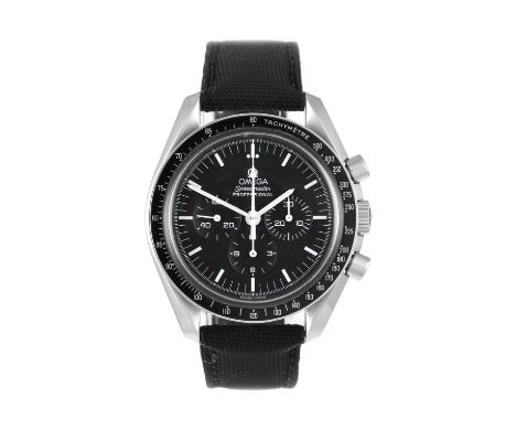 Omega: A Stainless Steel Chronograph Wristwatch, signed Omega, Professional, model: Speedmaster Moon Watch, ref: 145.0022/345