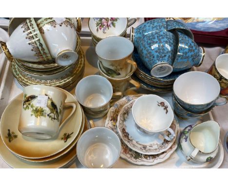 3 bone china tea services. other teaware and Carltonware etc 