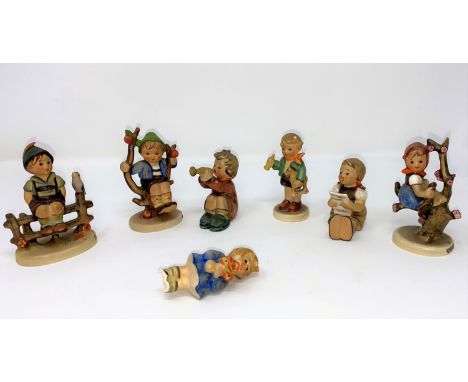 A small collection of Hummel Goebbels figures 