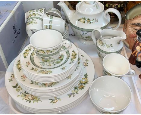 A Royal Doulton "Tonkin" 6 setting tea service In good condition with little, if any, use. All pieces with cancelled mark.Oth