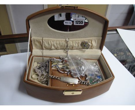 A Mixed Lot of Assorted Costume Jewellery, including; a hallmarked silver modern QVC dress ring, four band rings of various d