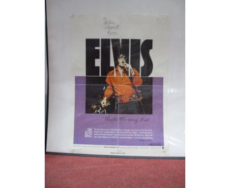 'Elvis - That's The Way It Is' MGM Theatrical Poster, copyright 1970, 59 x 42cm (folded and corner rips).