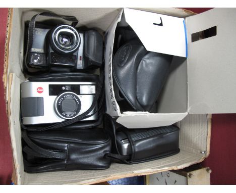 Leica C3 Camera, with Leica Vario-Elmar 28-80 ASPH lens and case, Konica, Boots examples, binoculars.