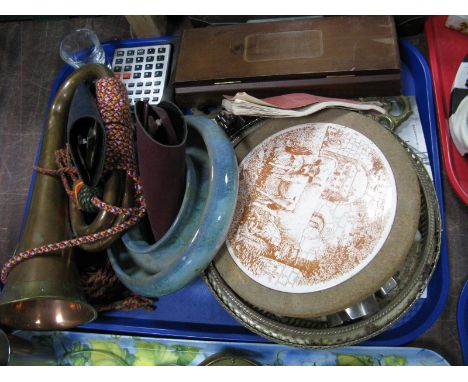 Ben Sherman Quartz Wristwatch, Casio calculator, bugle, spectacles, etc:- One Tray