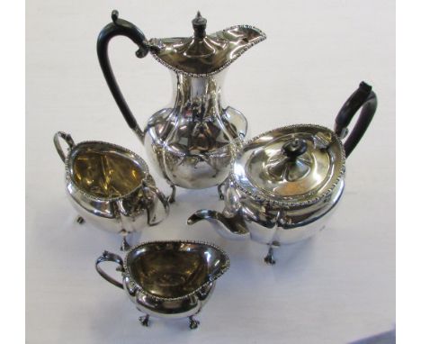 Silver plate tea and coffee set