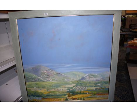 A large Oil painting of a Landscape by Nicholas Adam Wilkinson, R.A , 39'' x 39''.