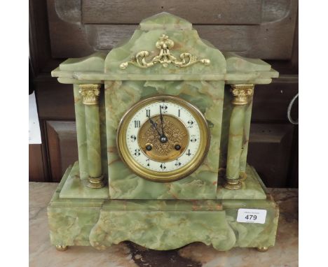 Onyx mantel clock 