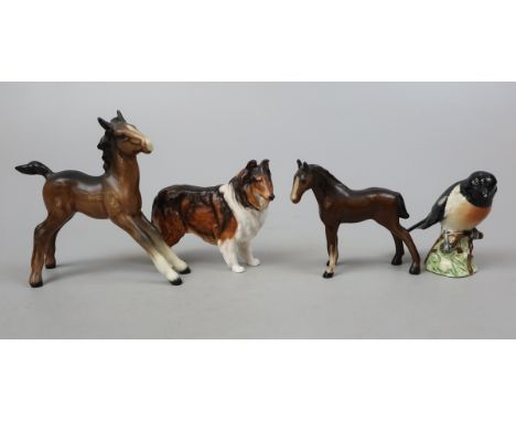 Collection of Beswick animal to include Royal Worcester Rough Collie 