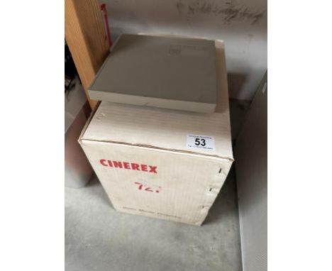 A Cinerex 727 8mm movie projector with 2 reels &amp; cases