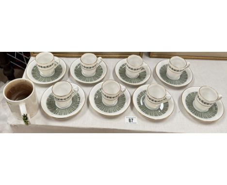 8 Spode Provence fine bone China cups &amp; saucers