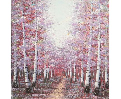Inam (contemporary), 'Season of Light', limited-edition embellished print on board, ed. 154/195, signed lower right, framed, 