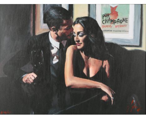 Fabian Perez (Argentinian, b. 1967), 'Proposal at the Hotel Du Vin', limited-edition embellished print, artist's proof, AP 03