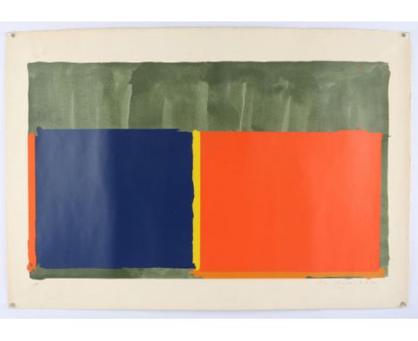 § John Hoyland (British, 1934-2011), abstract composition, lithograph in colours, 1969, artist's proof, signed in pencil to m