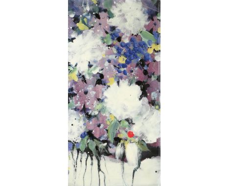 Danielle O'Connor Akiyama (Canadian, b. 1957), 'Posterity II', print on canvas, 76 x 38cm, framed.