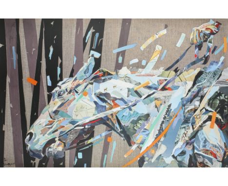 Patrick Bremer (contemporary), 'Break', limited-edition print, ed. 14/49, signed lower left, 65 x 100cm, framed.