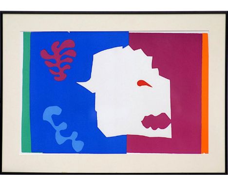 HENRI MATISSE 'Le Loup', 2004, lithograph after cut outs, Jazz suite - Mourlot, 40cm x 60cm, framed and glazed. 