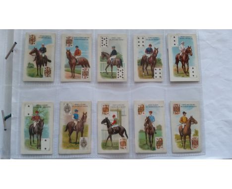 B.A.T., Jockeys &amp; Owners, part set, playing card inset, no duplication, damaged back (3), G to VG, 29