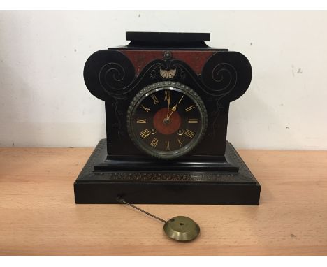 A Victorian marble clock