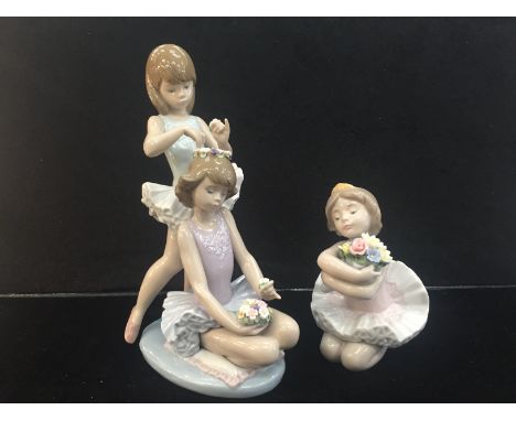 Two Lladro ballerina figures