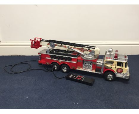 A New Bright battery-operated fire engine