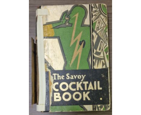 SIGNED FIRST EDITION THE SAVOY COCKTAIL BOOK A/F