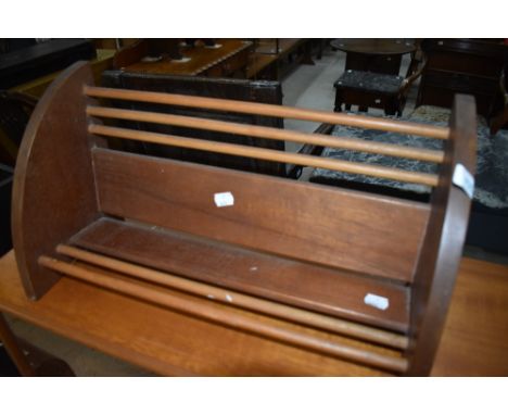 A vintage sapele book trough