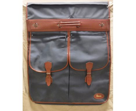 A box of assorted vintage and other leather handbags to include Partick Cox, Gigi, Jasper Conran etc, a Harrods travel bag an