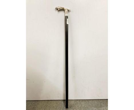 A Jaguar handled walking stick, L. 92cm.
