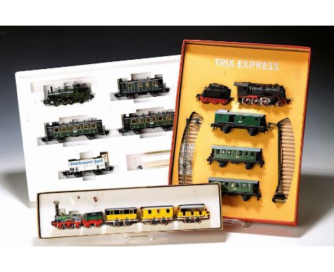 Umfangreiches Lot Trix Eisenbahnen:  Adlerzug, 'Die erste Eisenbahn von Nürnberg nach Fürth 1835', OP, 53 1300 00 Express; Zu