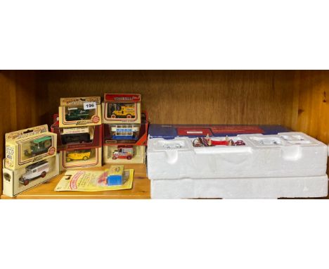 A boxed Corgi Queen Elizabeth the Queen Mother commemorative carriage and further diecast vehicles.