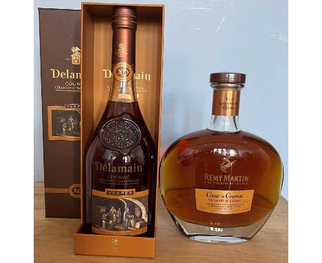 2 Bottles Very Fine ‘Grande Champagne’ and ‘Fine Champagne’ Cognac comprising: 1 bottle (in Presentation Carton) Cognac Delam