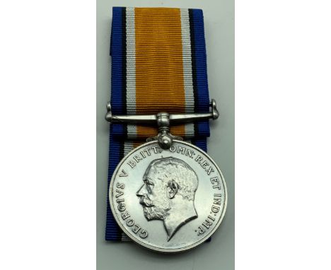 WWI BRITISH WAR MEDAL  AWARDED TO PRIVATE WILLIAM R. HAY 14-LOND. R14th LONDON REGIMENT / SERVICE NUMBER 6918ACCEPTABLE CONDI