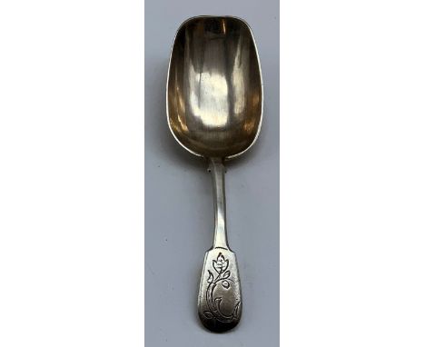 HALLMARKED IMPERIAL RUSSIA TEA CADDY SPOON