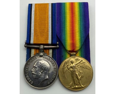 WWI BRITISH WAR MEDAL  VICTORY MEDAL SET AWARDED TO PRIVATE ARTHUR G ANDERSON 14-LOND. R 14th LONDON REGIMENT / SERVICE NUMBE