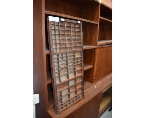 A vintage printers tray