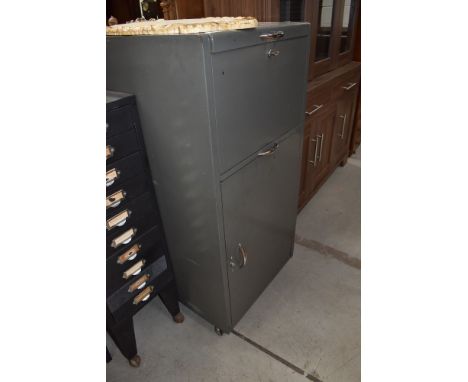A vintage office cabinet