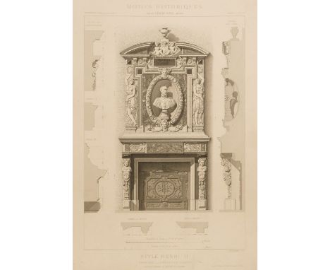 Adams (Louis). Decorations Interieures et Meubles des epoques Louis XIII &amp; Louis XIV, Paris: A Morel, 1865, 100 engraved 