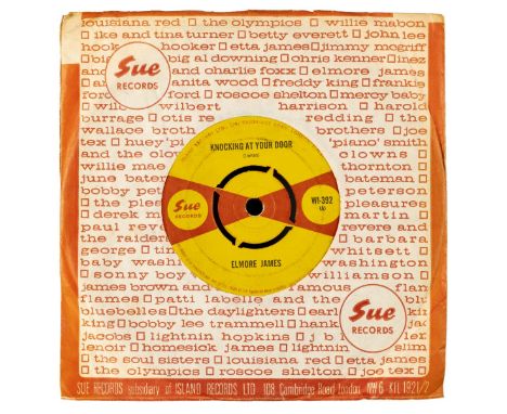 * Blues / R&amp;B. Collection of 17 original 45rpm blues / R&amp;B singles on the Sue Records label, all with yellow &amp; re