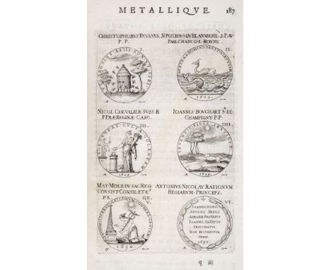 Bie (Jacques de). Les Familles de la France illustrées par les Monumens des Medailles anciennes et modernes ..., Paris: chez 