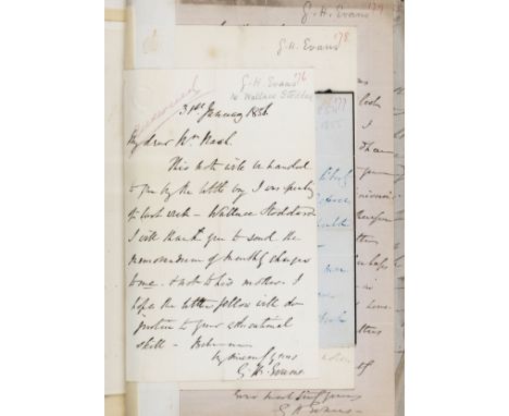 * [Victorian Education]. An archive of approximately 250 autograph letters, c.1850-95, mostly addressed to the teacher Freder