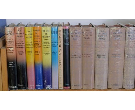 Churchill (Winston Spencer). War Speeches, 6 volumes (Into Battle, The Unrelenting Struggle, The End of the Beginning, Onward