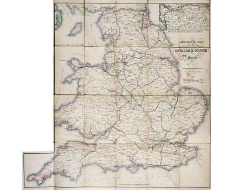 Railway Maps. Cheffins’s Map of the Railways in England &amp; Scotland, Accurately Delineating all the Lines Present opened, 